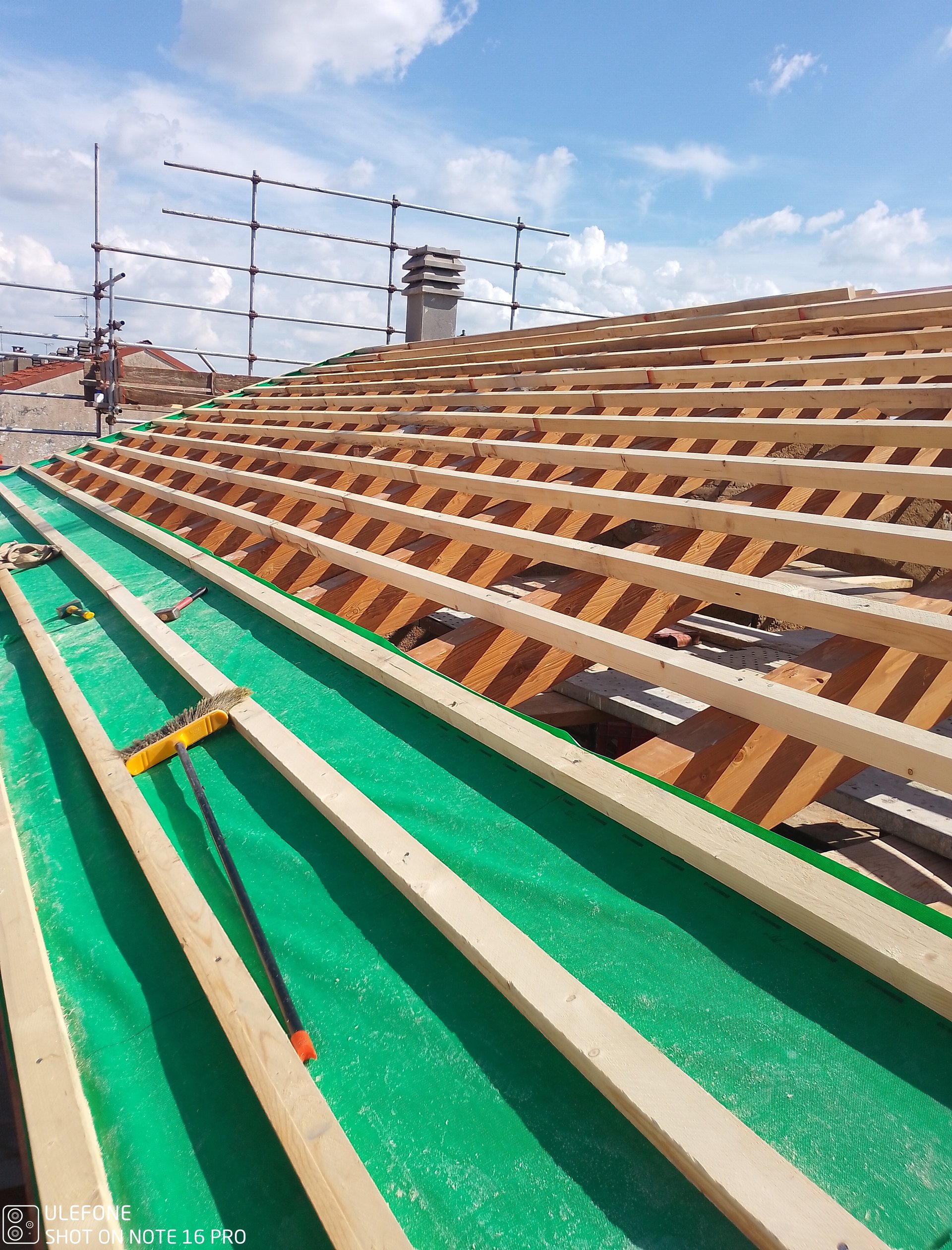 Rifacimento tetto villa Vercelli — fase di cantiere 6